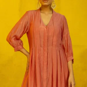 Chanderi Pleated Two-Piece Set