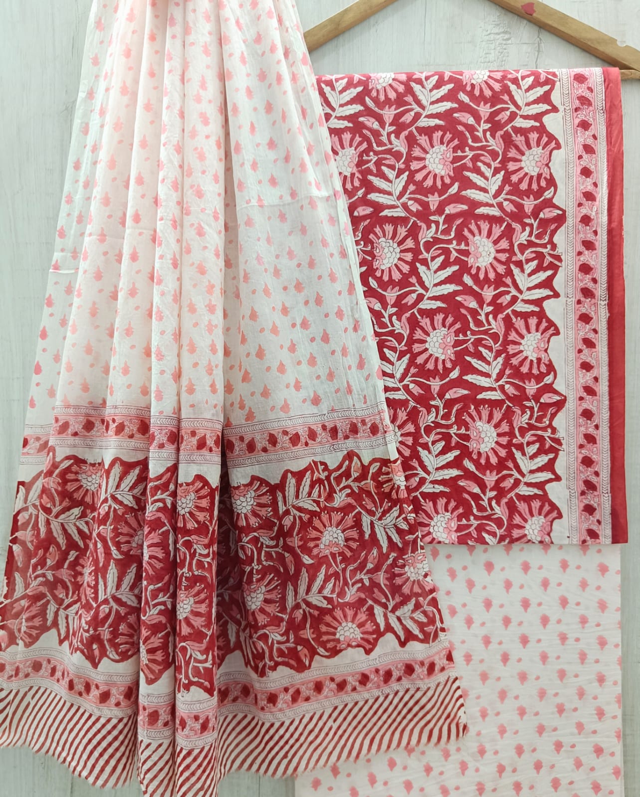FLORAL PRINT 3 PIECE SUIT SET